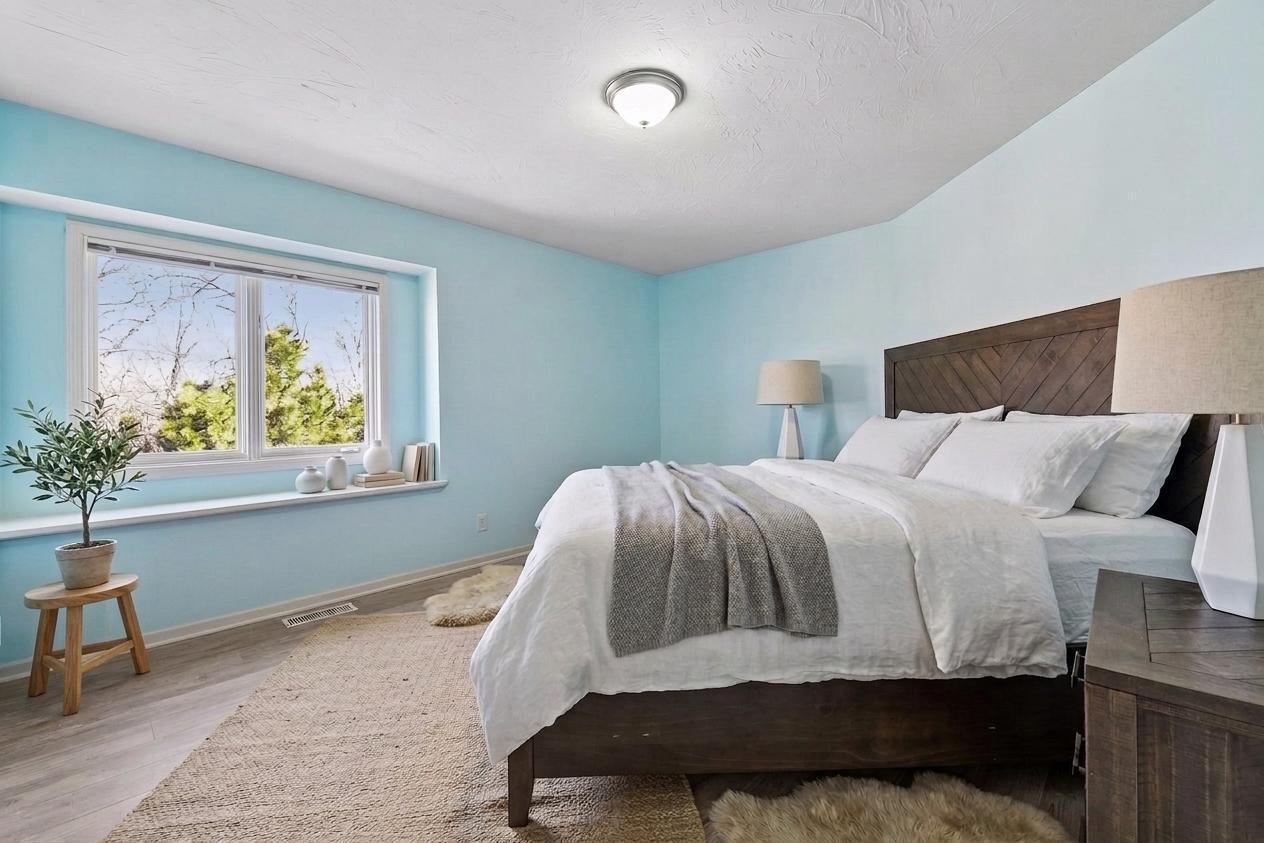 Bedroom #2 also has a quaint window ledge! *Virtually staged to show design options.