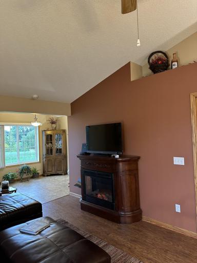 Living room looking into the 4 season porch