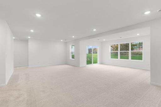 Finished Basement (Photo of similar home - Colors and selections will vary)