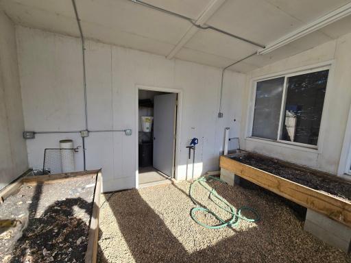 Raised garden beds, electric & water with plenty of southern sunlight.