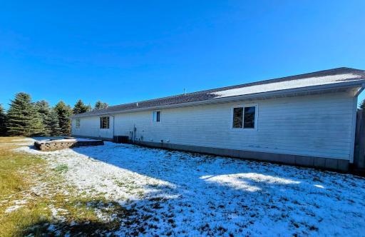 Northside view of the back side house.