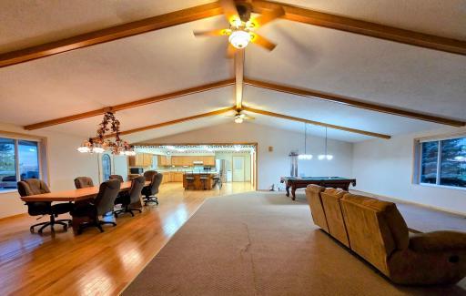 Very open floor plan. View from the living/dining room.