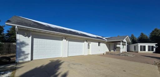 House has hardboard, built with 2x8 walls & well insulated.