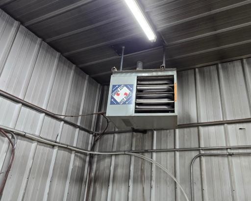 Shop also includes Hot Dawg heater (propane)