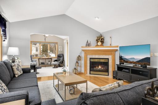 Great room leads to the fantastic sunroom.
