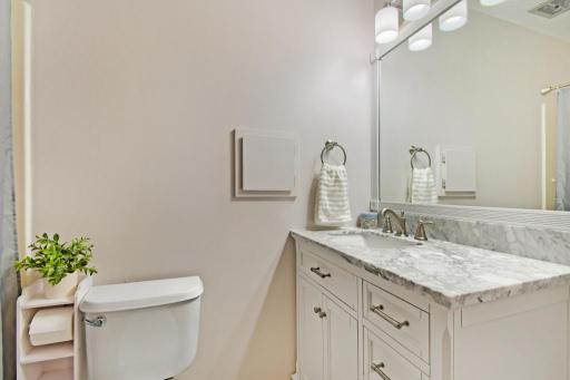 Upper-level bathroom!