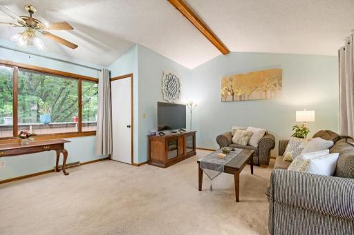 The living room is pictured here.