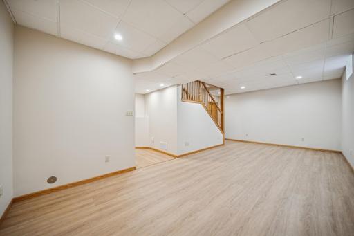 Main lower room off of the staircase.