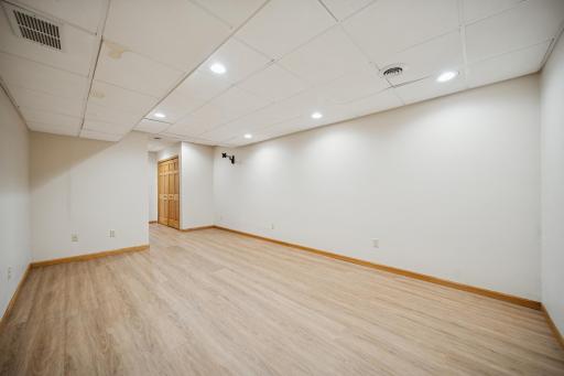 Play area? Rec-room? Guestroom? You have lots of options for this additional lower level room.