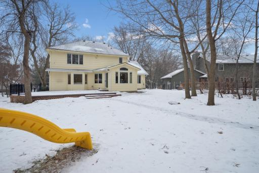 View of the home from the backyard.