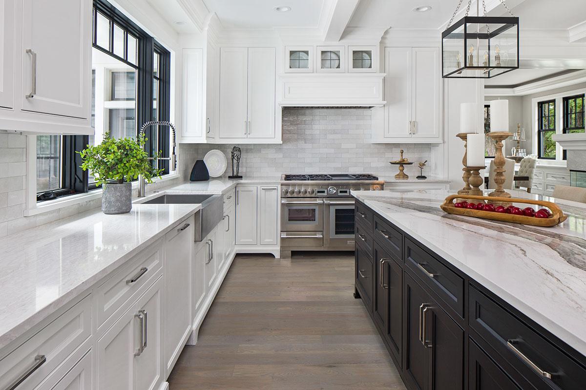 Photo highlights the style, craftsmanship and expertise you can expect when building a custom home with Wooddale Builders.