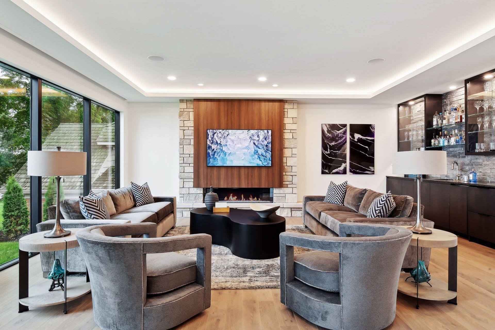 Photo highlights the style, craftsmanship and expertise you can expect when building a custom home with Wooddale Builders.
