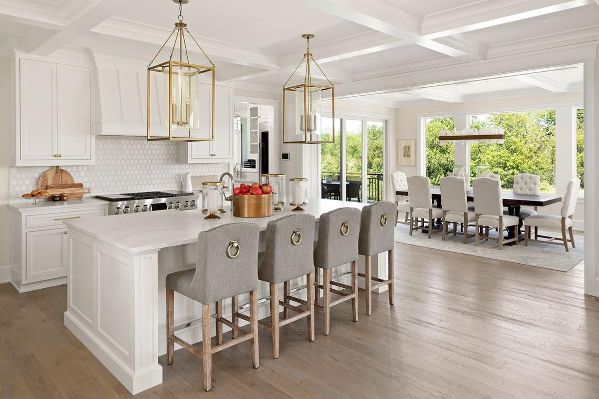Photo highlights the style, craftsmanship and expertise you can expect when building a custom home with Wooddale Builders.