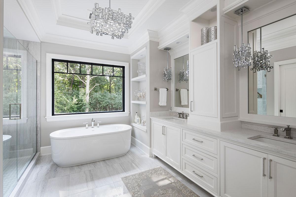 Photo highlights the style, craftsmanship and expertise you can expect when building a custom home with Wooddale Builders.
