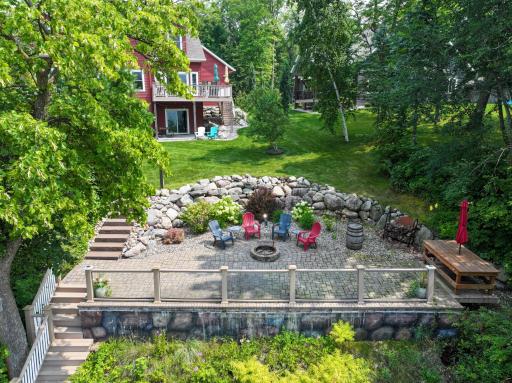 Enjoy the amazing sunset views from this enormous paver patio.
