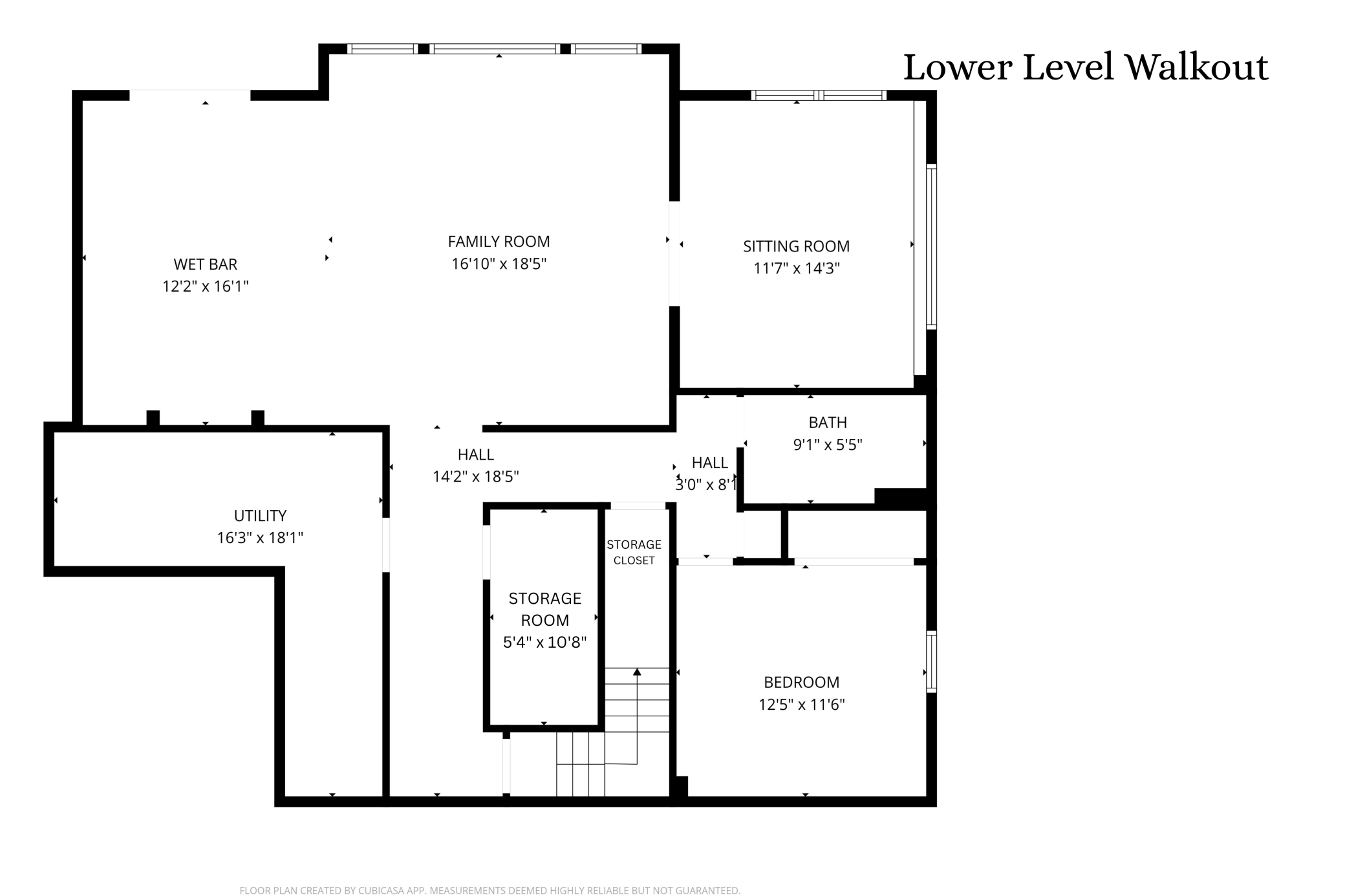 Lower Level - lots of entertaining space and storage