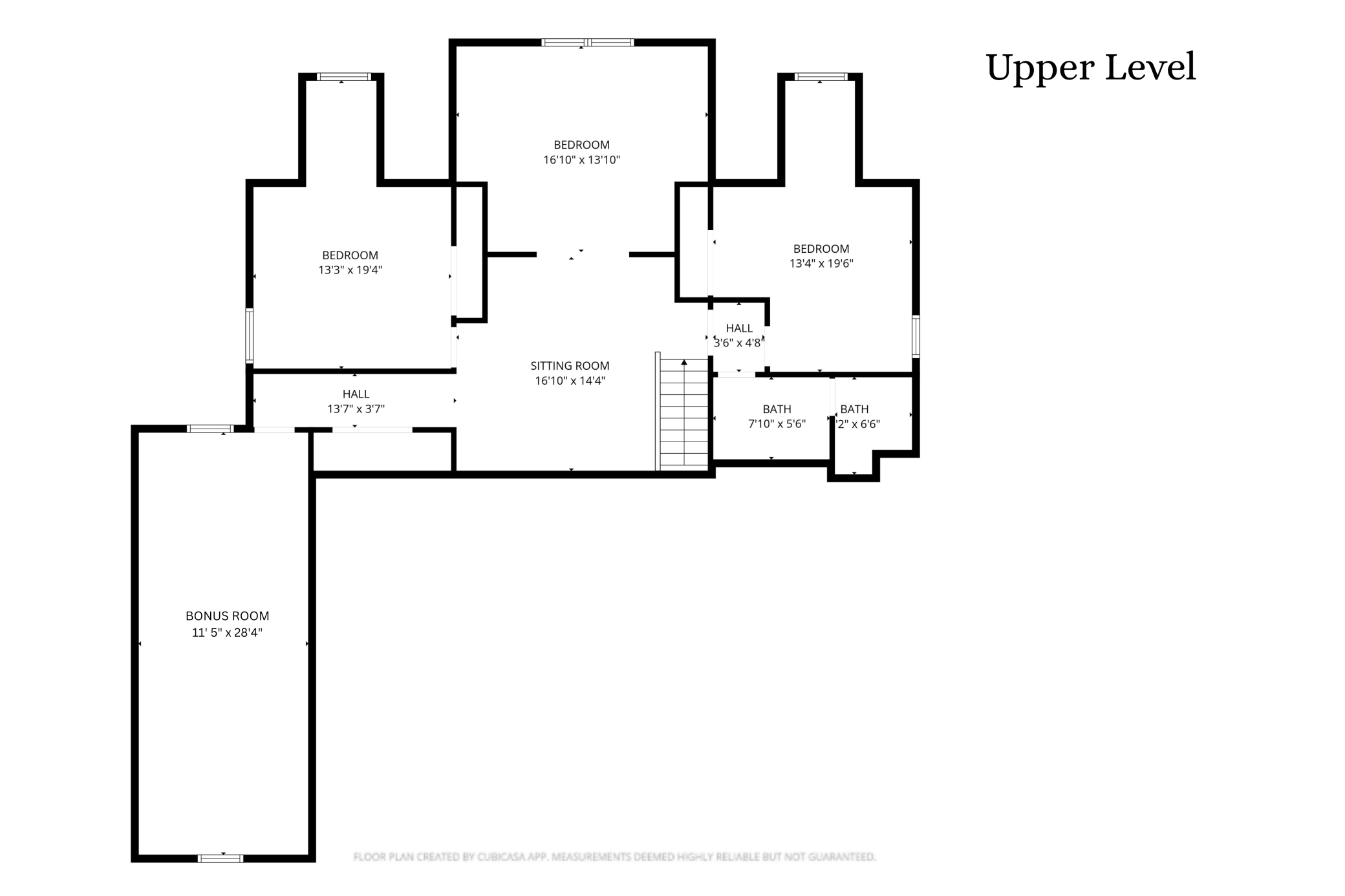 Upper Level + Bonus room above the garage