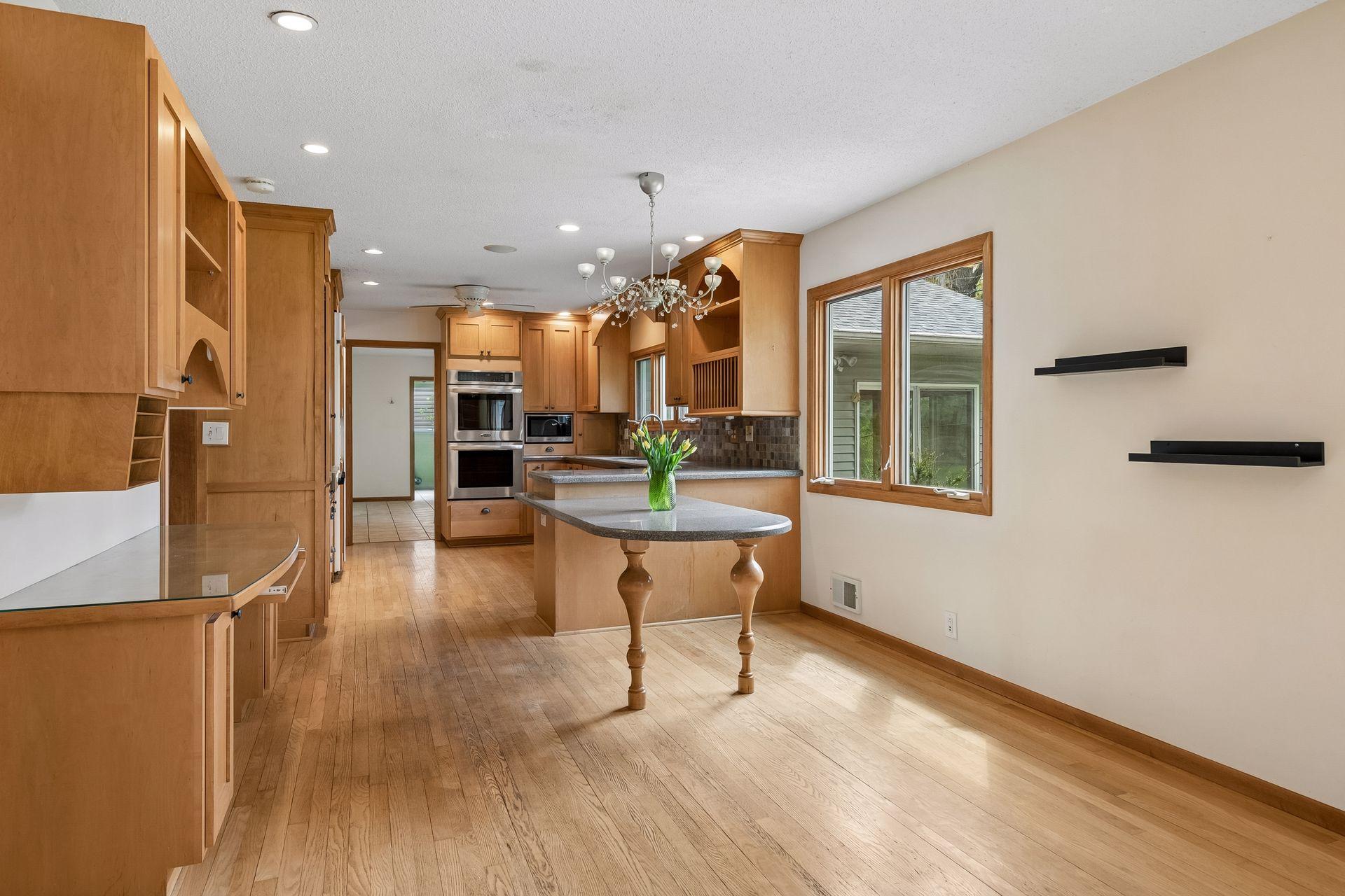 The kitchen was designed to accommodate both formal and informal dining affairs!