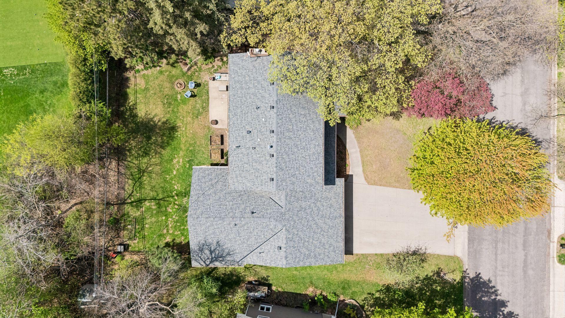 Directly over house Aerial View