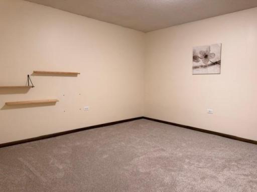 Lower level home office or hobby room.