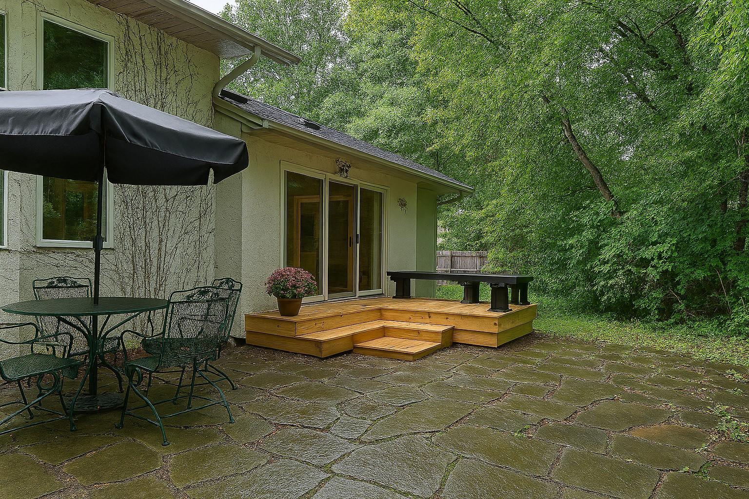 Outside back patio 1-off Kitchen