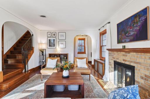 Coved archways add elegance to this 1929 gem!