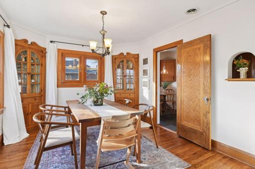 Charming formal dining area just off of the kitchen.
