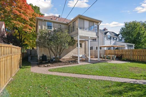Three season porch off primary bedroom highlighted in this picture