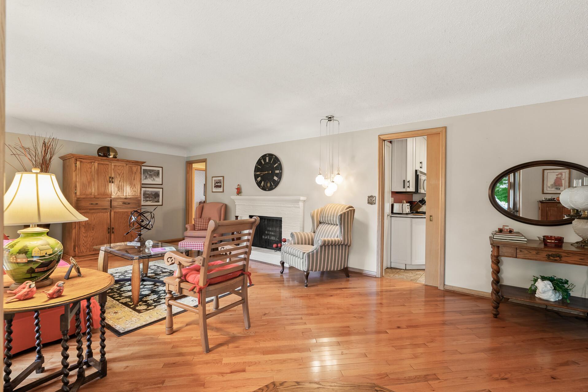 Living room front entrance view