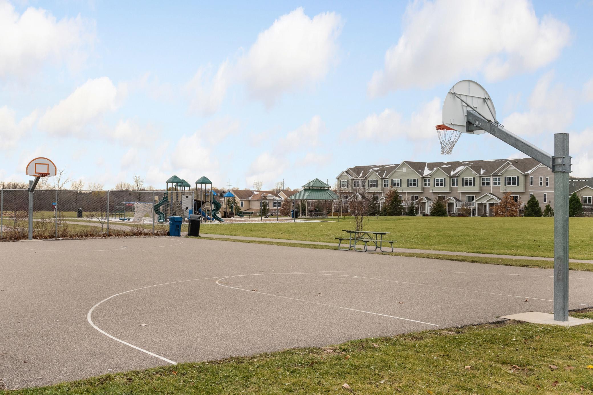 City park within the neighborhood too offering basketball, playground, picnic shelter, benches, and trails!