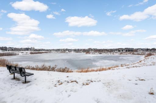 Walk out your front door and walk 1 block to this beautiful pond. Walking distance to so many of the amazing amenities located in Maple Grove.
