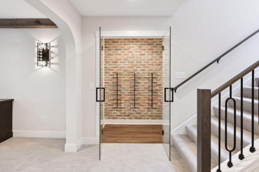 lower level wine cellar
