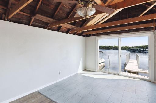 Boathouse - newly sheetrocked & new LVT floors