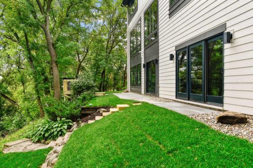 Area for patio table and in law entrance