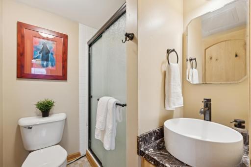 Lower level bath