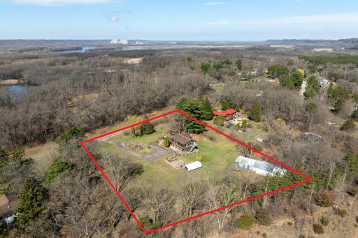 Approximate boundary lines of the property.