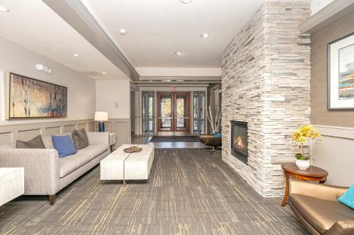 Welcoming entry space.