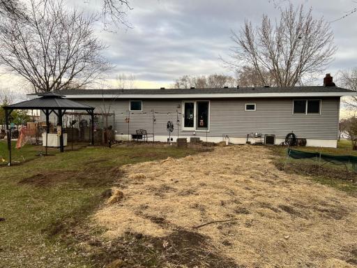 Exterior back and new septic system