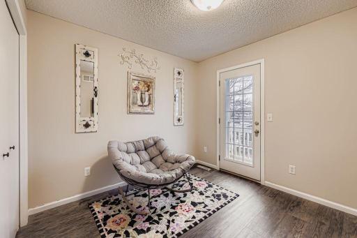 Third bedroom in the upper level with a walk out to a private balcony!