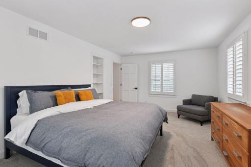 Primary bedroom on upper level