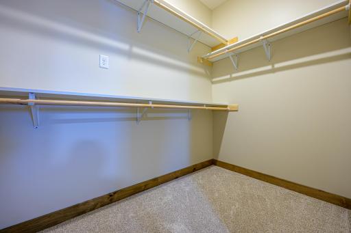 The primary suite features a walk-in closet.