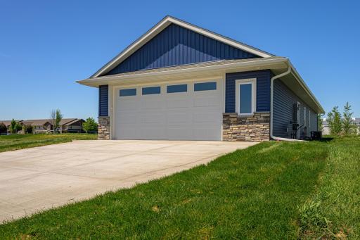 The oversized garage features an 18'x8' door. Garage is heated and insulated.