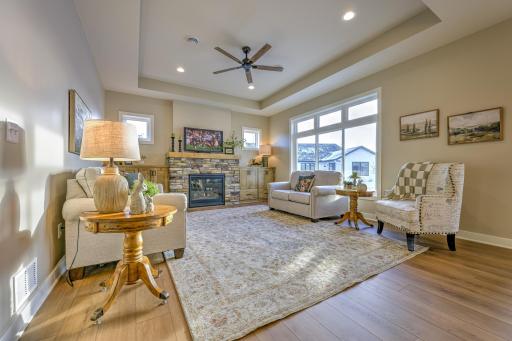 Welcome to this exquisite new construction home, featuring a thoughtful layout and high-end amenities. Nine-foot ceilings are featured throughout the home.