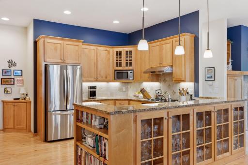 Custom crafted cabinets with granite countertops newer luxury appliances