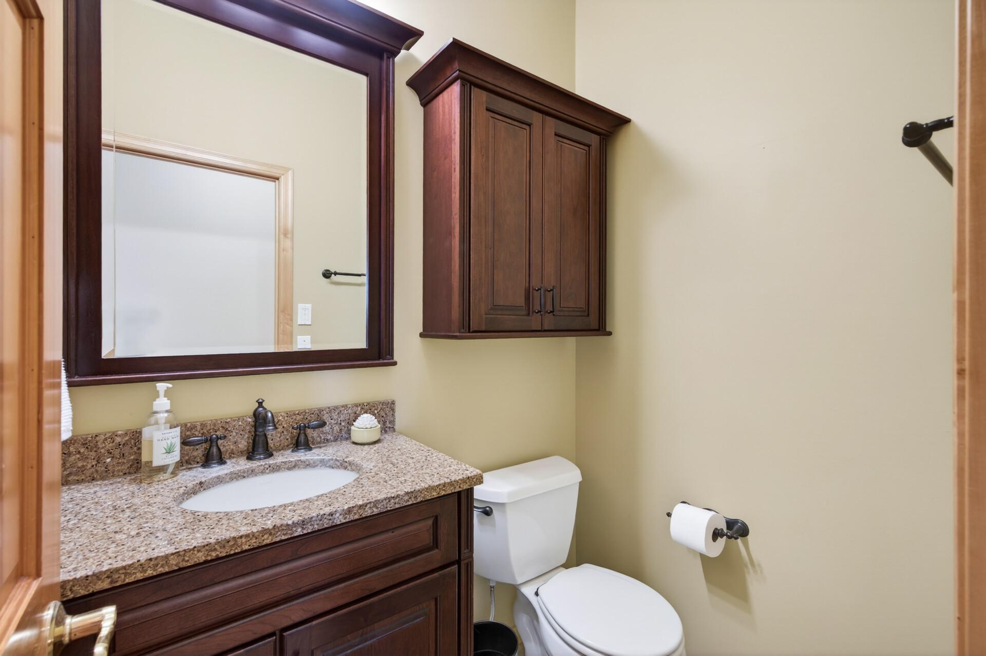 Main level 1/2 bath (heated floors)