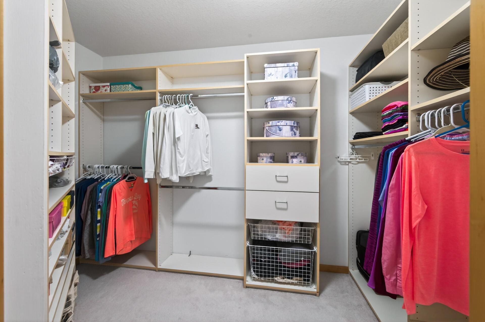 Dual closets (this one is on the right)
