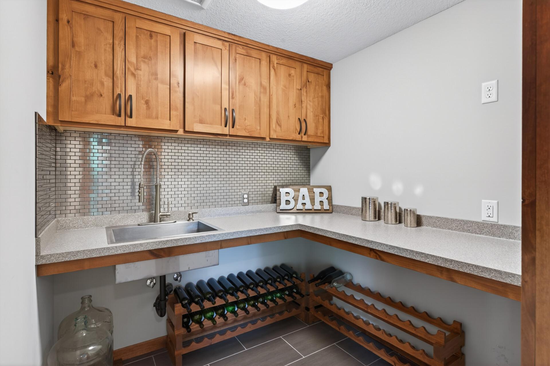 The Scullery with utility sink and prep space.