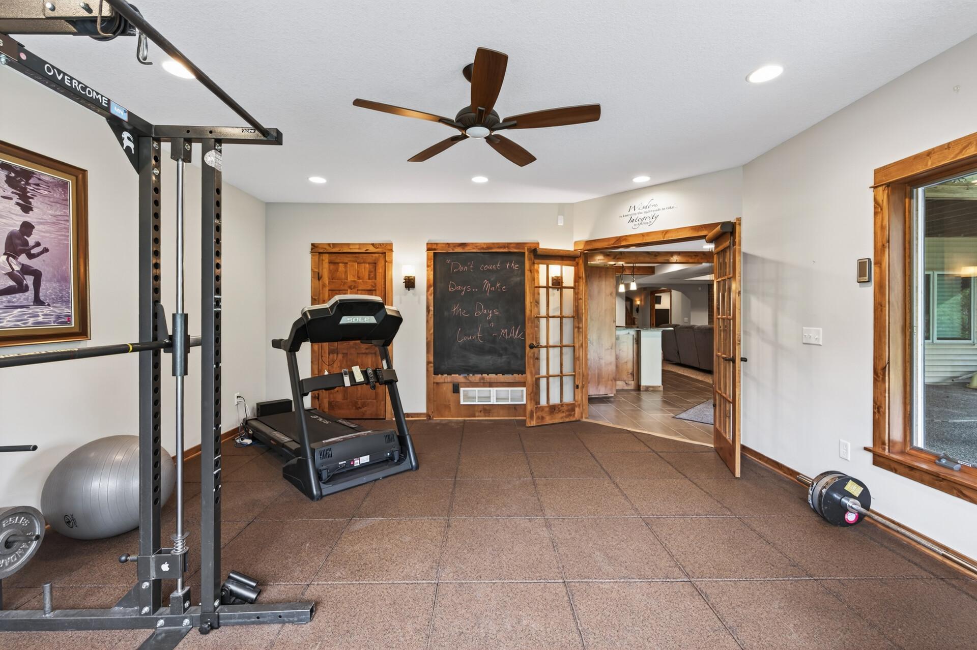 2nd view of the gym space.