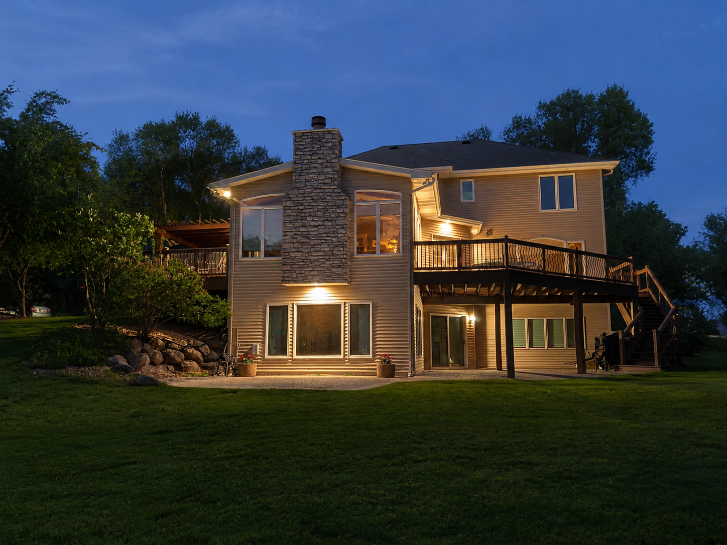 Backyard at Dusk