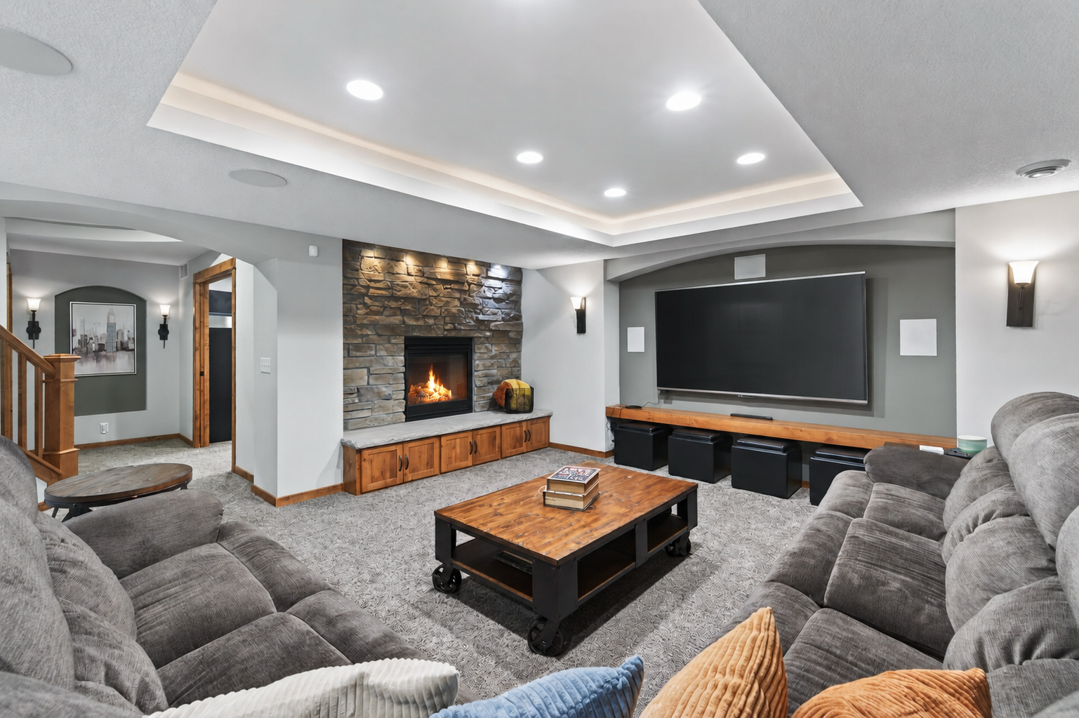 Lower Level family retreat